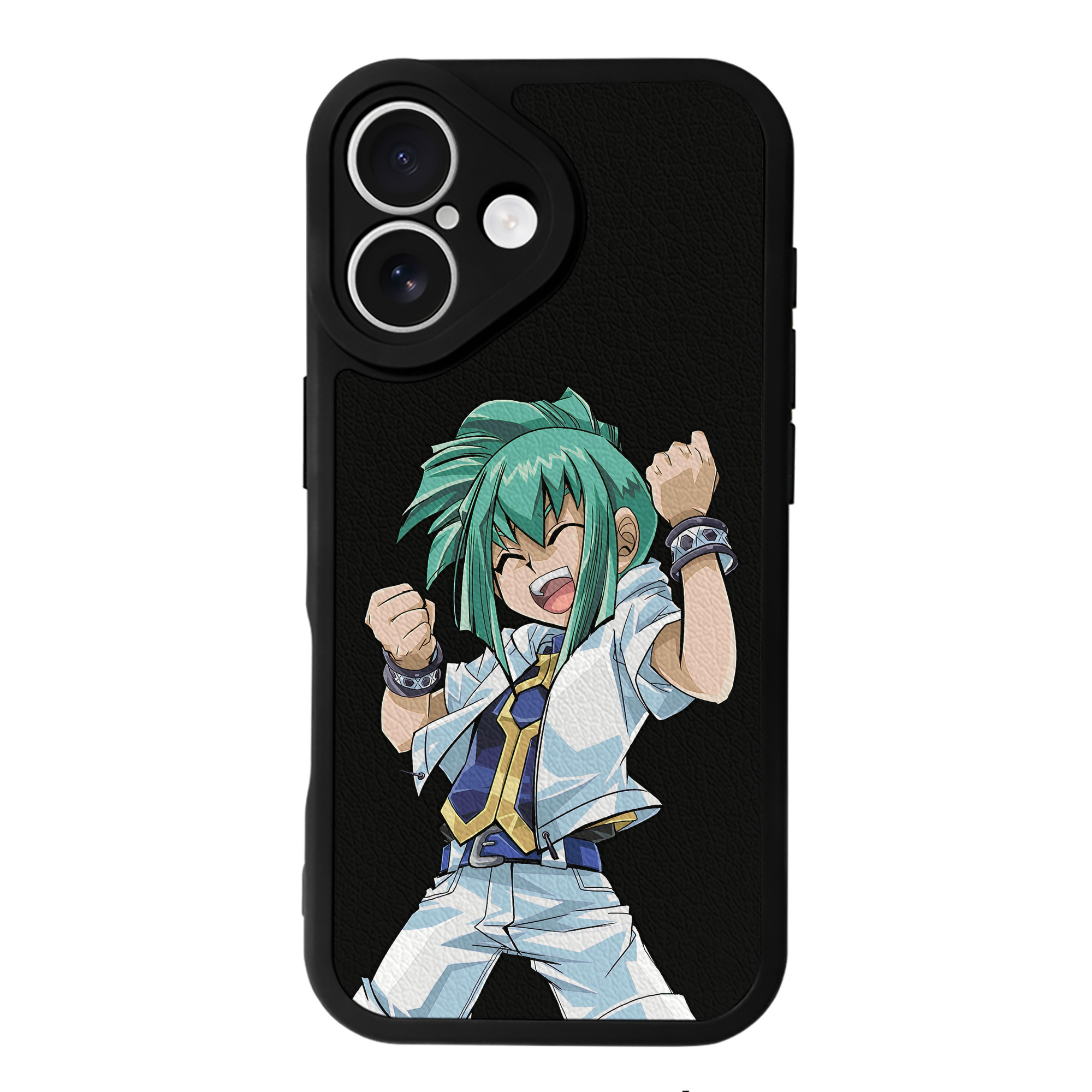 （画像用） 遊☆戯☆王 Yu-Gi-Oh! 【iPhone 16シリーズ対応】シリコンスマホケース（レザー調） 材質：シリコン